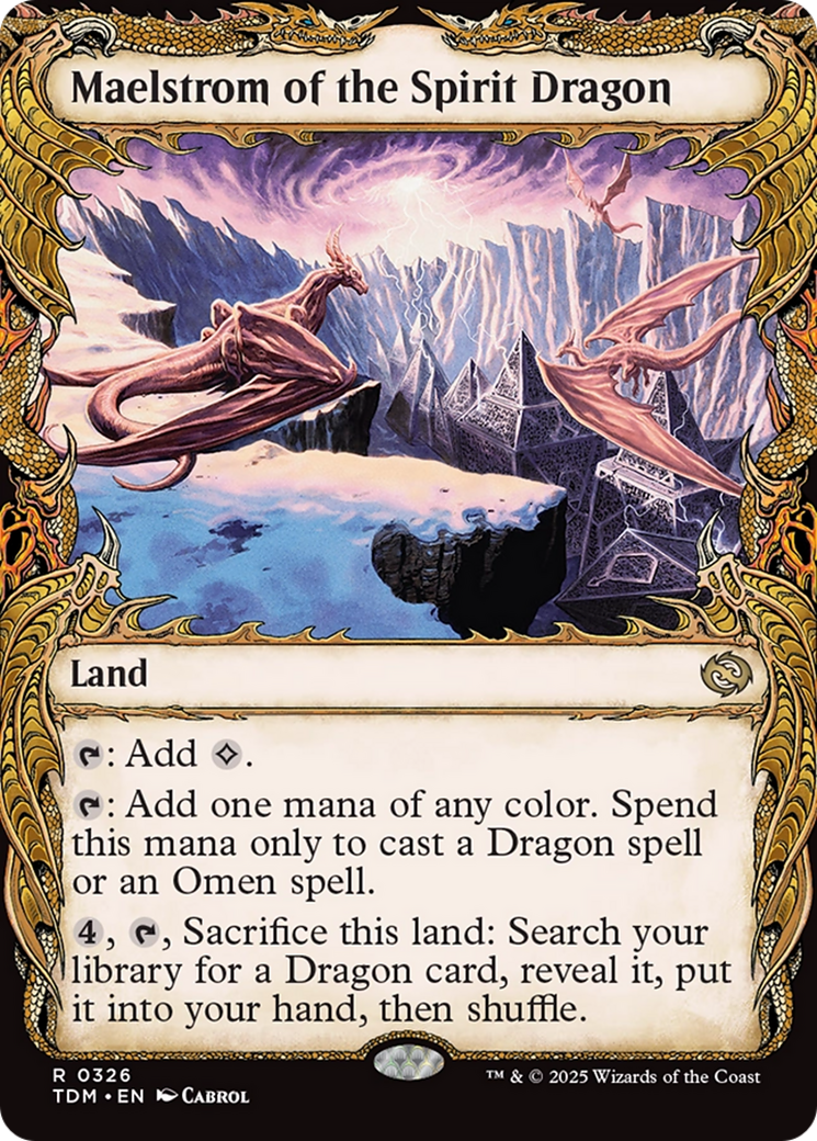 Maelstrom of the Spirit Dragon (Showcase) (TDM-326) - Tarkir: Dragonstorm: (Showcase)