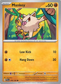 Mankey 106  - Reverse Holofoil SV02 Paldea Evolved - Common
