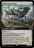 Skittering Cicada (Extended Art) (CMM-750) - Commander Masters: (Extended Art) Foil