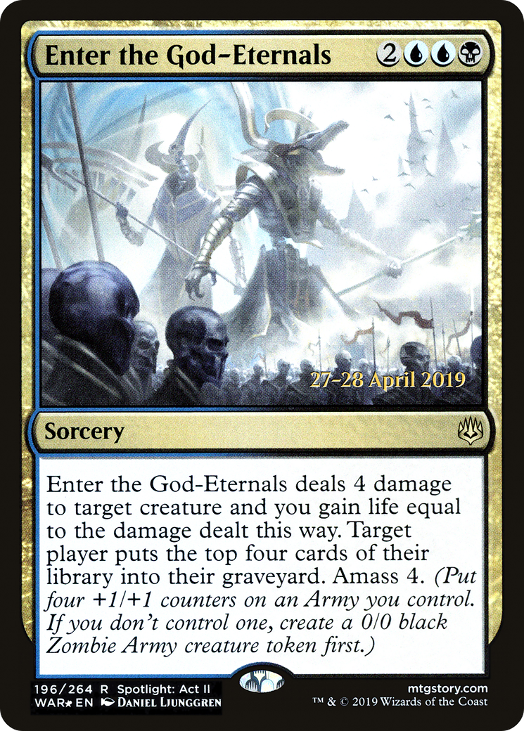 Enter the God-Eternals (PRE-196) - War of the Spark Promos Foil