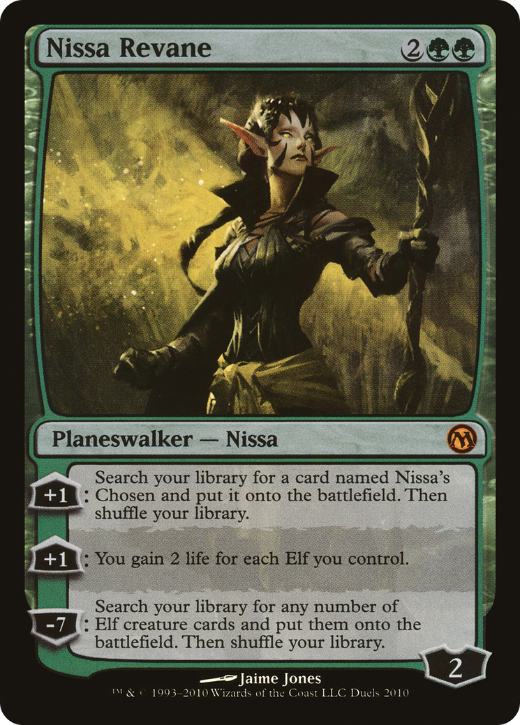 Nissa Revane (MEDIA-DUELS 2010) - Duels of the Planeswalkers 2010 Promos Foil