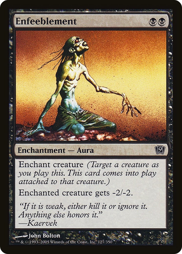 Enfeeblement (9ED-127) - 9th Edition Foil