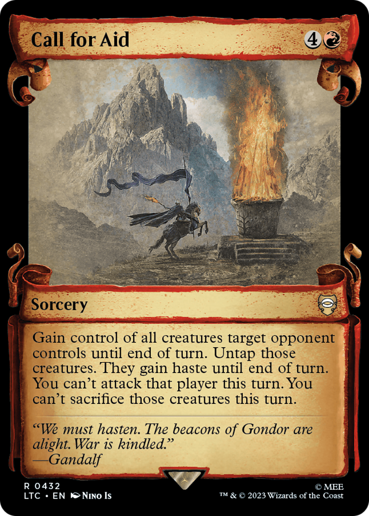 Call for Aid (Showcase Scrolls) (LTC-432) - Tales of Middle-earth Commander: (Showcase)