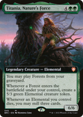 Titania, Nature's Force (Extended Art) (BRC-045) - The Brothers' War Commander: (Extended Art) Foil