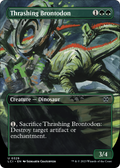 Thrashing Brontodon (Borderless) (LCI-329) - The Lost Caverns of Ixalan