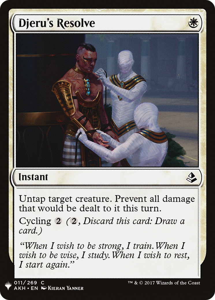 Djeru's Resolve (LIST-011) - The List