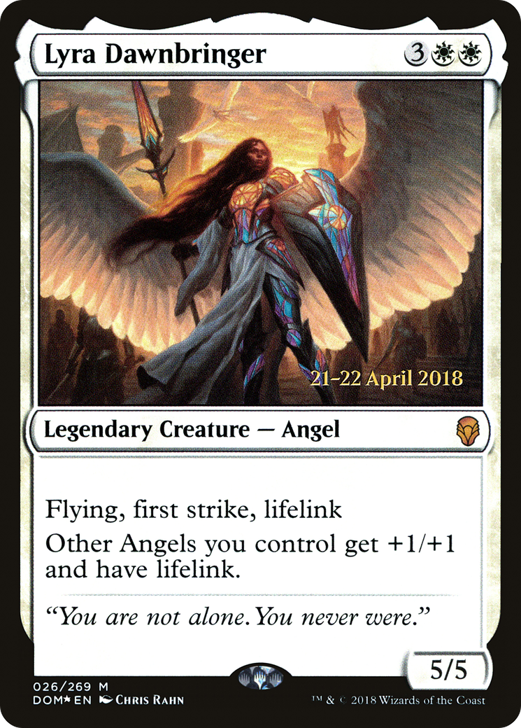 Lyra Dawnbringer (PRE-026) - Dominaria Promos Foil