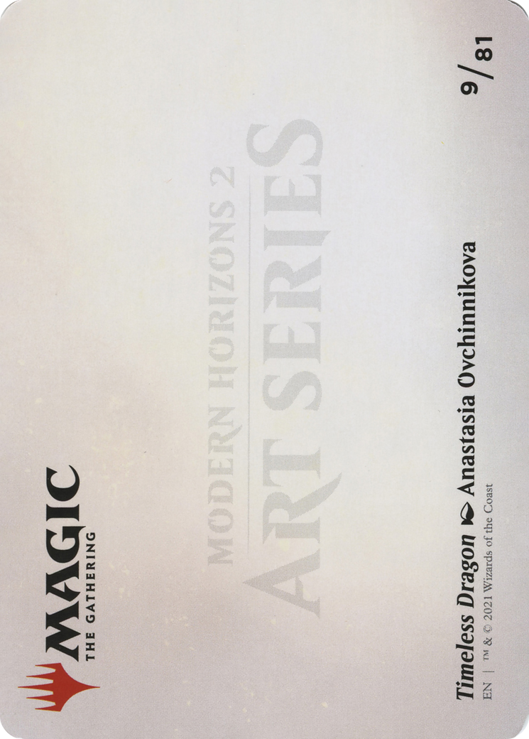 Timeless Dragon // Timeless Dragon (AMH2-009) - Modern Horizons 2 Art Series (Borderless) Foil