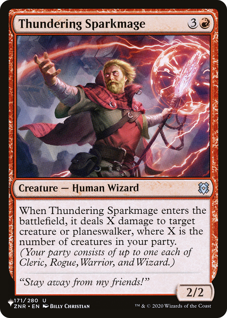 Thundering Sparkmage (LIST-171/280) - The List