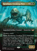 Rendmaw, Creaking Nest (Borderless) (DSC-005) - Duskmourn: House of Horror Commander Foil