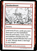 Bombardment (No PW Symbol) (CMB1-) - Mystery Booster Playtest Cards 2021