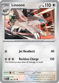 Linoone 168  - Reverse Holofoil SV03 Obsidian Flames - Uncommon