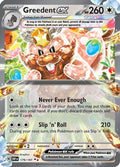 Greedent ex 179  - Holofoil SV03 Obsidian Flames - Double Rare