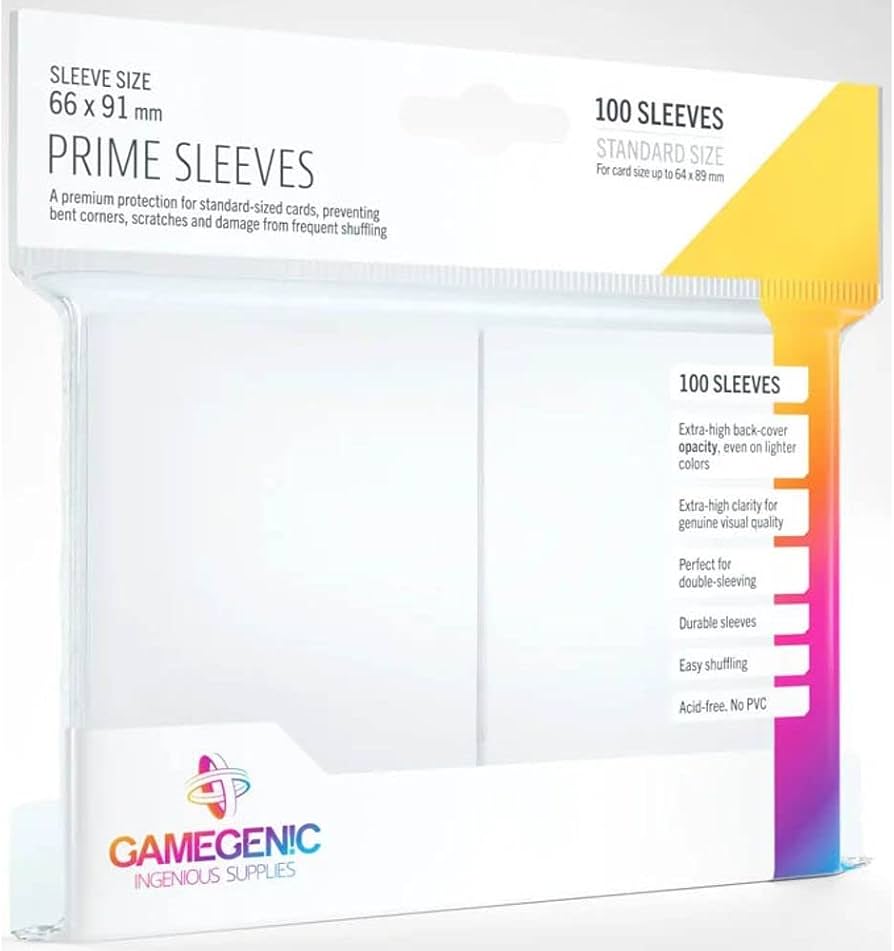 Sleeves: Gamegenic: Prime Sleeves: White (100) (ML)