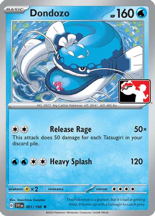 Dondozo 061  - Holofoil Prize Pack Series Cards - Rare
