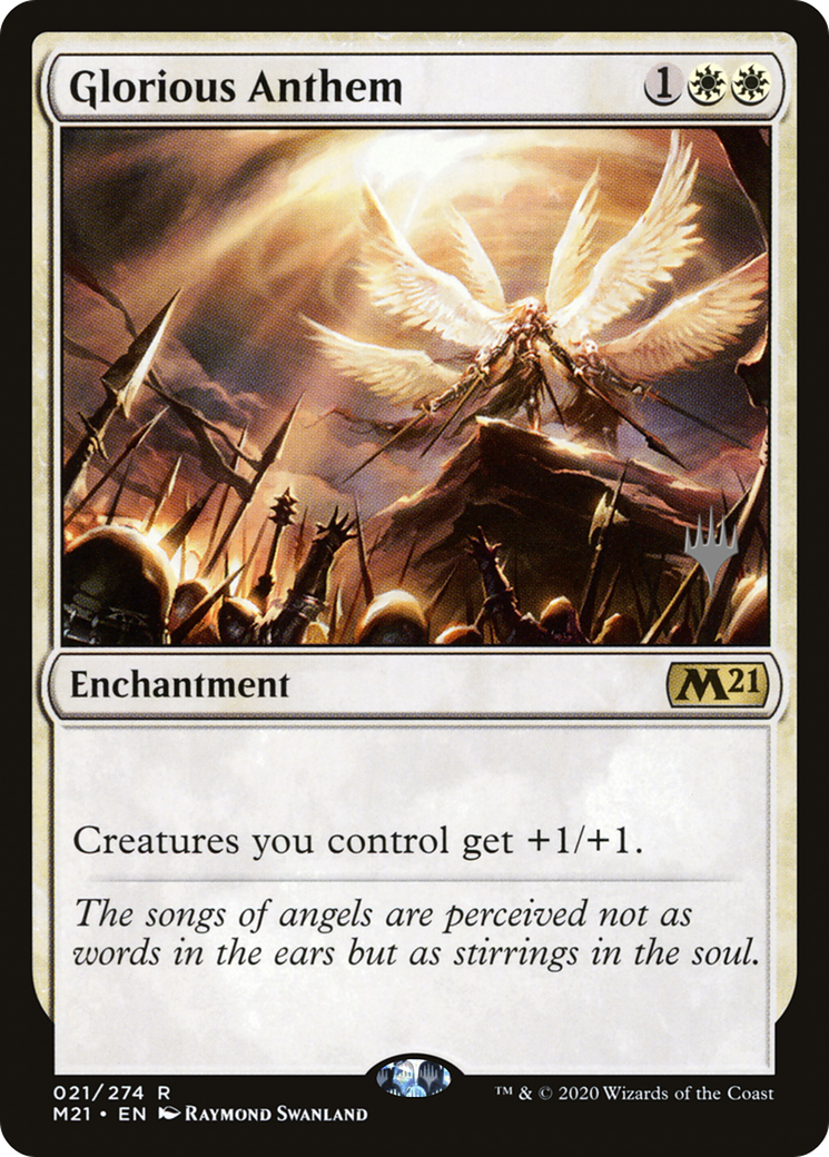 Glorious Anthem (PPM21-21P) - Core Set 2021 Promos Foil