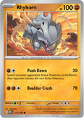 Rhyhorn 111  SV Scarlet & Violet 151 - Common