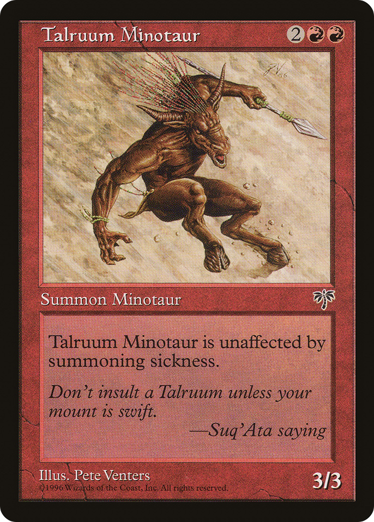 Talruum Minotaur (MIR-) - Mirage