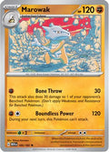 Marowak 105  - Holofoil SV Scarlet & Violet 151 - Rare