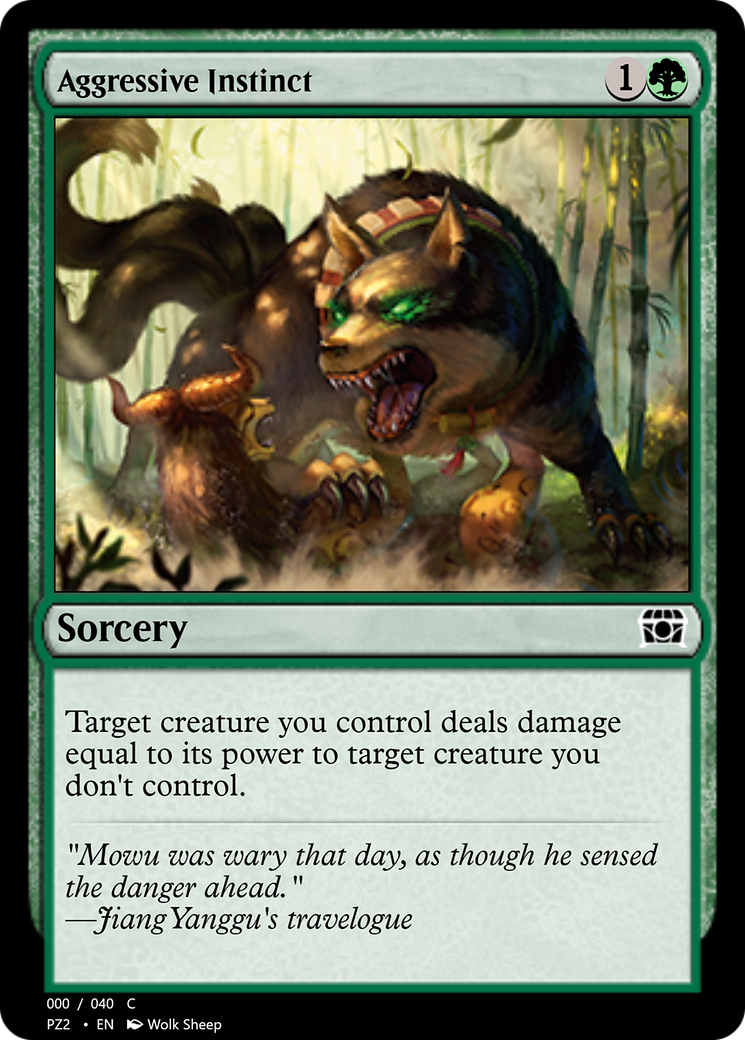 Aggressive Instinct (PZ2-70855) - Treasure Chest Foil