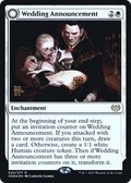 Wedding Announcement (PRE-045) - Innistrad: Crimson Vow Promos: (Double Faced Transform) Foil