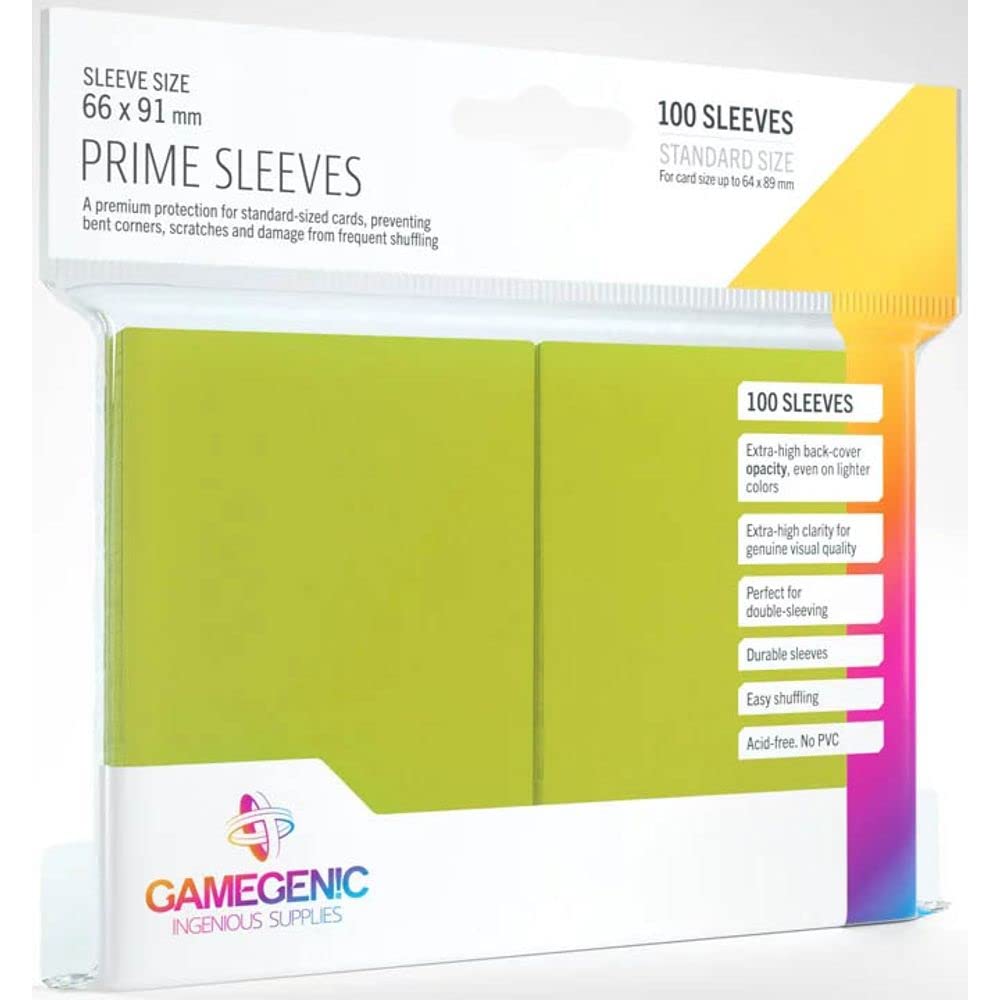 Sleeves: Gamegenic: Prime Sleeves: Lime (100) (ML)