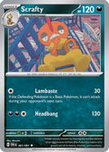 Scrafty 061  - Reverse Holofoil SV Paldean Fates - Uncommon