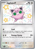 Jigglypuff 198  - Holofoil SV Paldean Fates - Shiny Rare