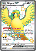 Pidgeot ex 221  - Holofoil SV Paldean Fates - Shiny Ultra Rare