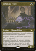 Scheming Fence (Showcase) (Foil Etched) (SNC-449) - Streets of New Capenna: (Showcase) Foil