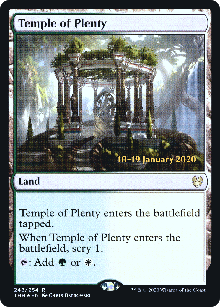 Temple of Plenty (PRE-248S) - Theros Beyond Death Promos Foil