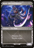 Blade-Blizzard Kitsune (Showcase) (NEO-331) - Kamigawa: Neon Dynasty: (Showcase)