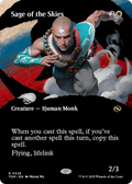 Sage of the Skies (Borderless) (TDM-328) - Tarkir: Dragonstorm: (Showcase) Foil