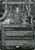Nissa, Ascended Animist (Borderless) (ONE-339) - Phyrexia: All Will Be One: (Showcase) Foil
