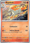 Rapidash 027  - Reverse Holofoil SV05 Temporal Forces - Uncommon
