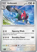 Unfezant 135  - Reverse Holofoil SV05 Temporal Forces - Uncommon