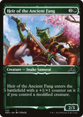 Heir of the Ancient Fang (Showcase) (NEO-325) - Kamigawa: Neon Dynasty: (Showcase)