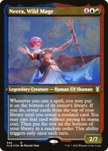 Neera, Wild Mage (CLB-545) - Commander Legends: Battle for Baldur's Gate Etched Foil
