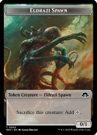 Eldrazi Spawn // Spellgorger Weird Double-Sided Token (MH3-2 // 24) - Modern Horizons 3 Foil
