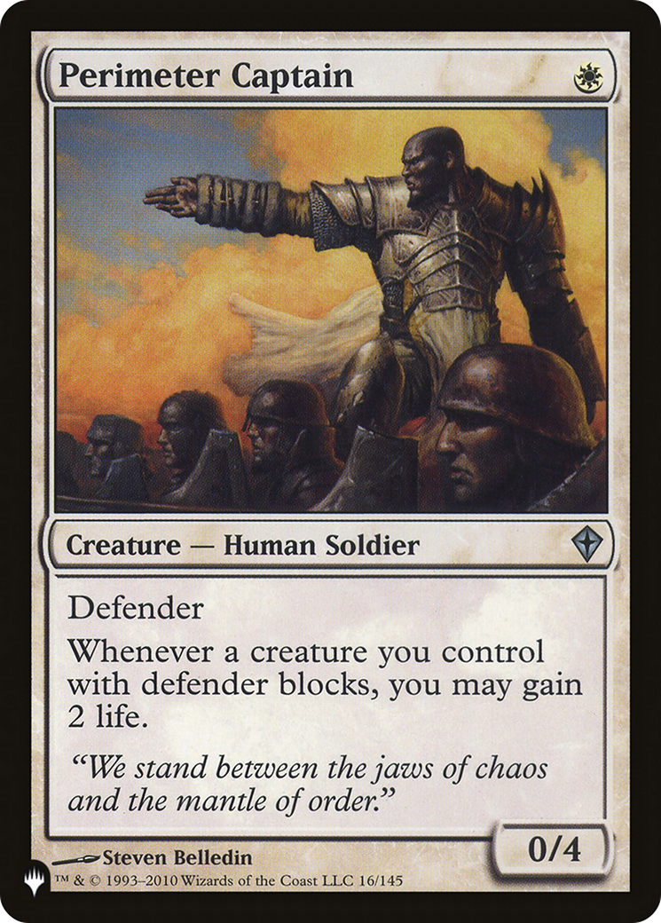Perimeter Captain (LIST-16/145) - The List