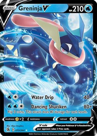 Greninja V - 073/264 (Non-Holo)/264  Deck Exclusives - Promo