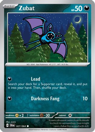 Zubat 027  SV Shrouded Fable - Common