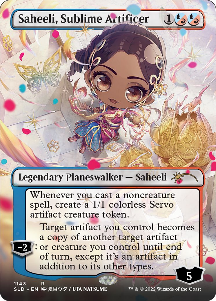 Saheeli, Sublime Artificer (Borderless) (SLD-1143) - Secret Lair Drop