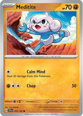 Meditite 078/142  - Reverse Holofoil SV07 Stellar Crown - Common