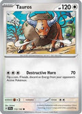 Tauros 112  - Reverse Holofoil SV07 Stellar Crown - Common