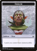 Emblem - Nissa, Who Shakes the World (WAR-019) - War of the Spark Tokens