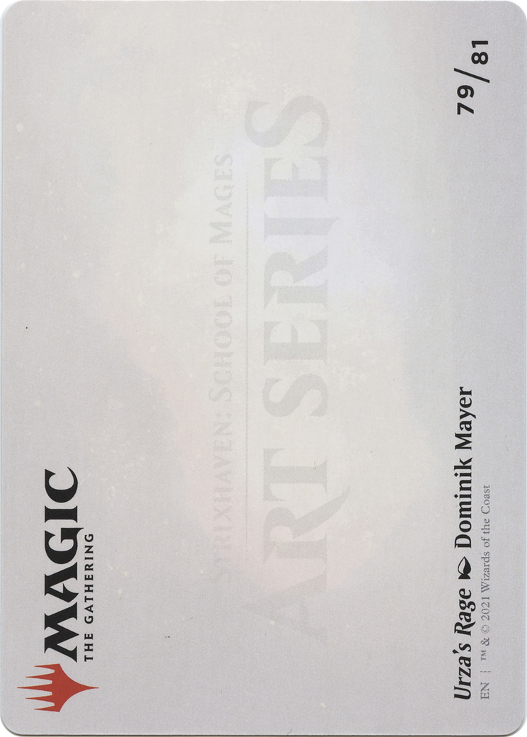 Urza's Rage // Urza's Rage (ASTX-079) - Strixhaven Art Series (Borderless)
