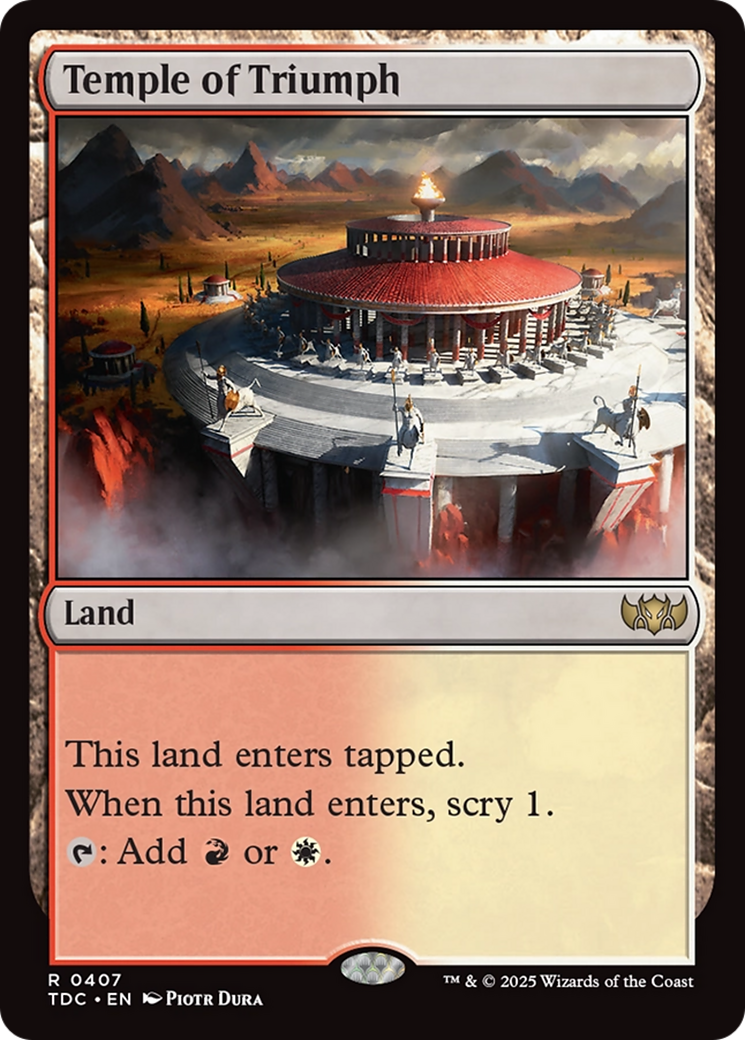 Temple of Triumph (TDC-407) - Commander: Tarkir: Dragonstorm