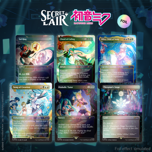 MTG Secret Lair - Hatsune Miku: Digital Sensation Eng - Rainbow Foil