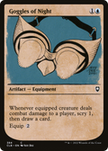 Goggles of Night (Showcase) (CLB-384) - Commander Legends: Battle for Baldur's Gate: (Showcase) Foil